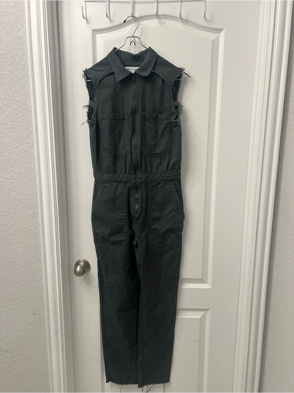 Rivet Utility Sleeveless Jumpsuit
